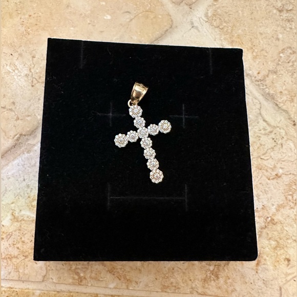 14k solid gold cross - Picture 1 of 10